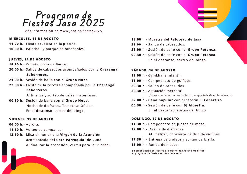 Imagen Fiestas de Jasa 2025