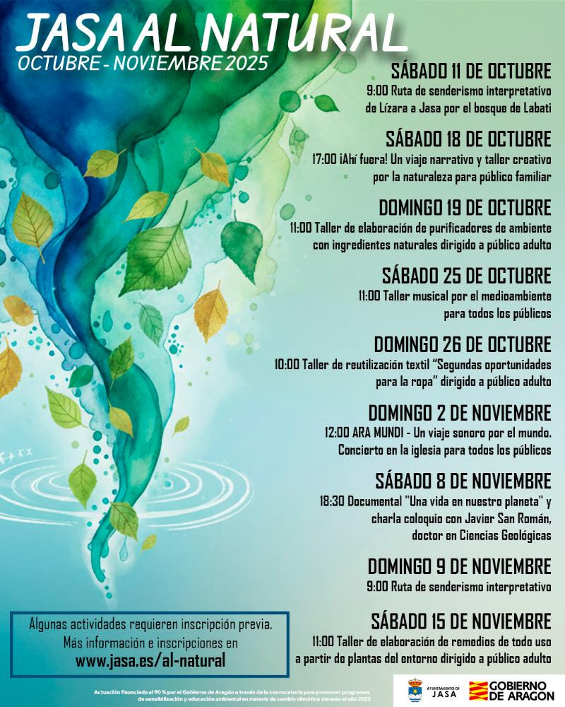 Imagen Jasa al Natural 2025: un otoño para educar, actuar y transformar frente al cambio climático