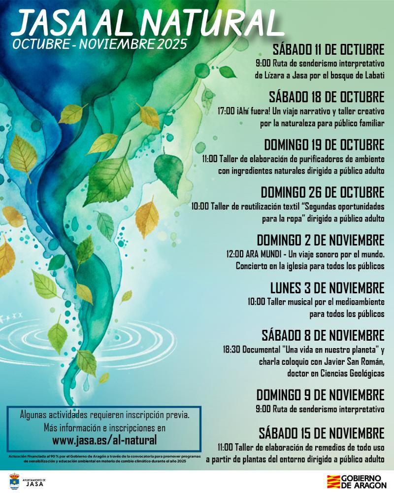 Imagen Jasa al Natural 2025: un otoño para educar, actuar y transformar frente al cambio climático